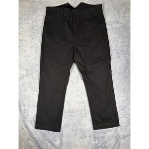 Frontier Classics Mens Black Victorian Western Cinch Back Pants Size 42 Cotton